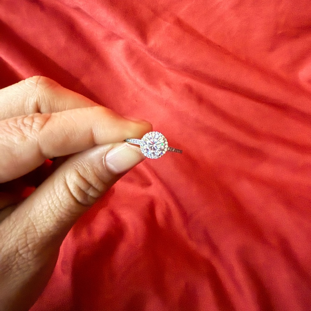 Sterling silver pandora Halo Ring